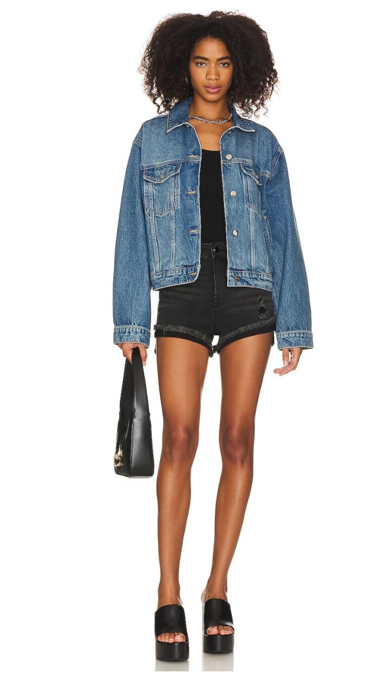 GOOD AMERICAN NWT Good Curve Shorts in Black089 // 00